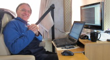 Dave at his RV desk